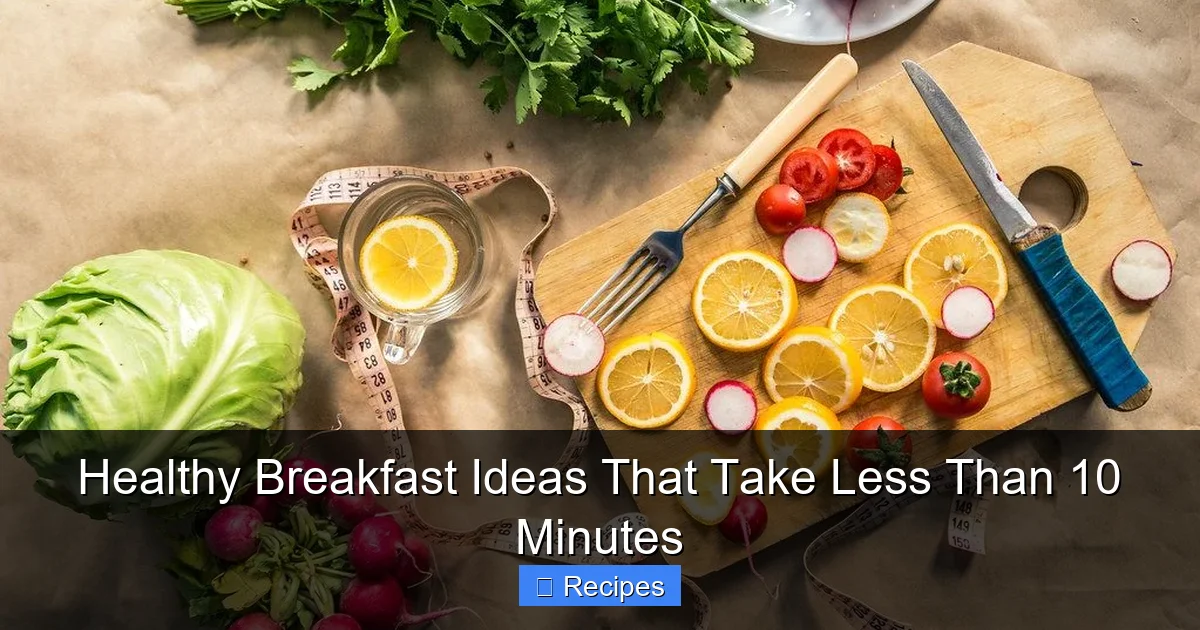 Healthy Breakfast Ideas That Take Less Than 10 Minutes - content1 visual guide