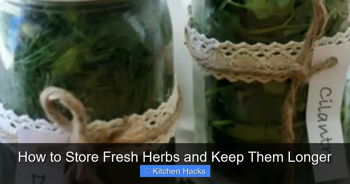 How to Store Fresh Herbs and Keep Them Longer - content1 visual guide