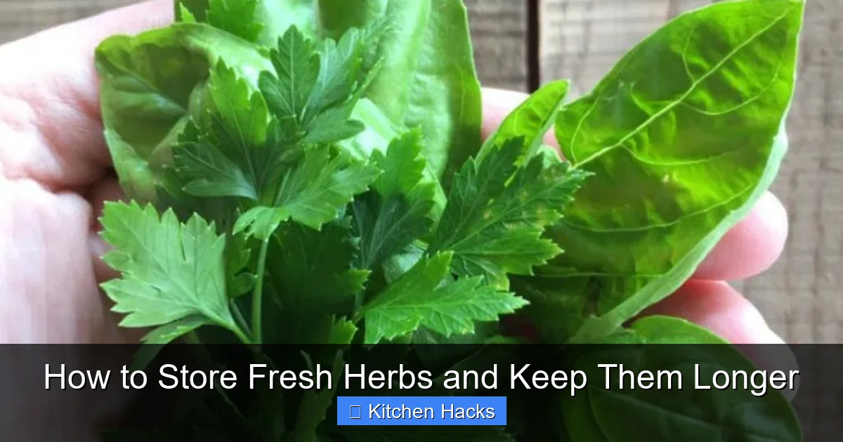 How to Store Fresh Herbs and Keep Them Longer - content2 visual guide
