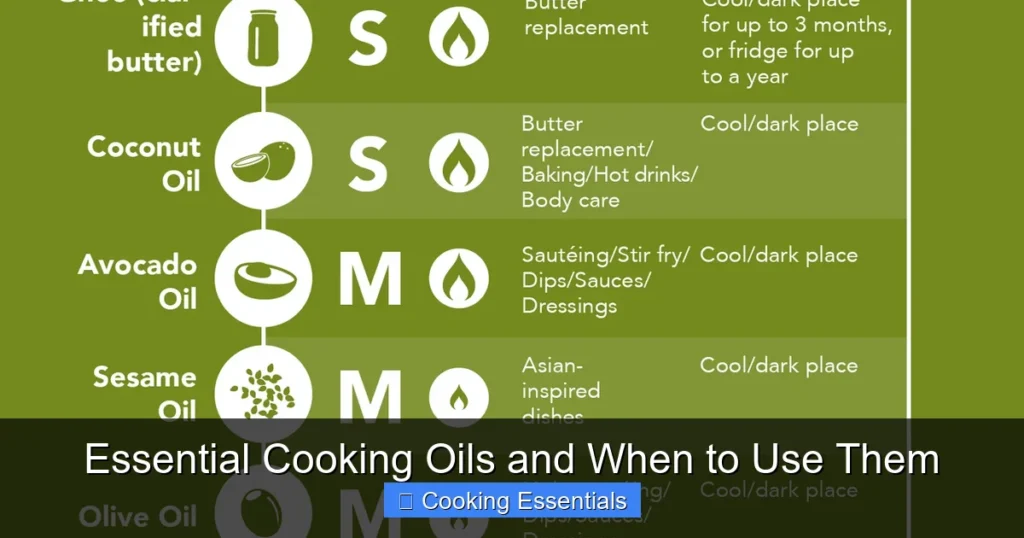 Featured image for Essential Cooking Oils and When to Use Them