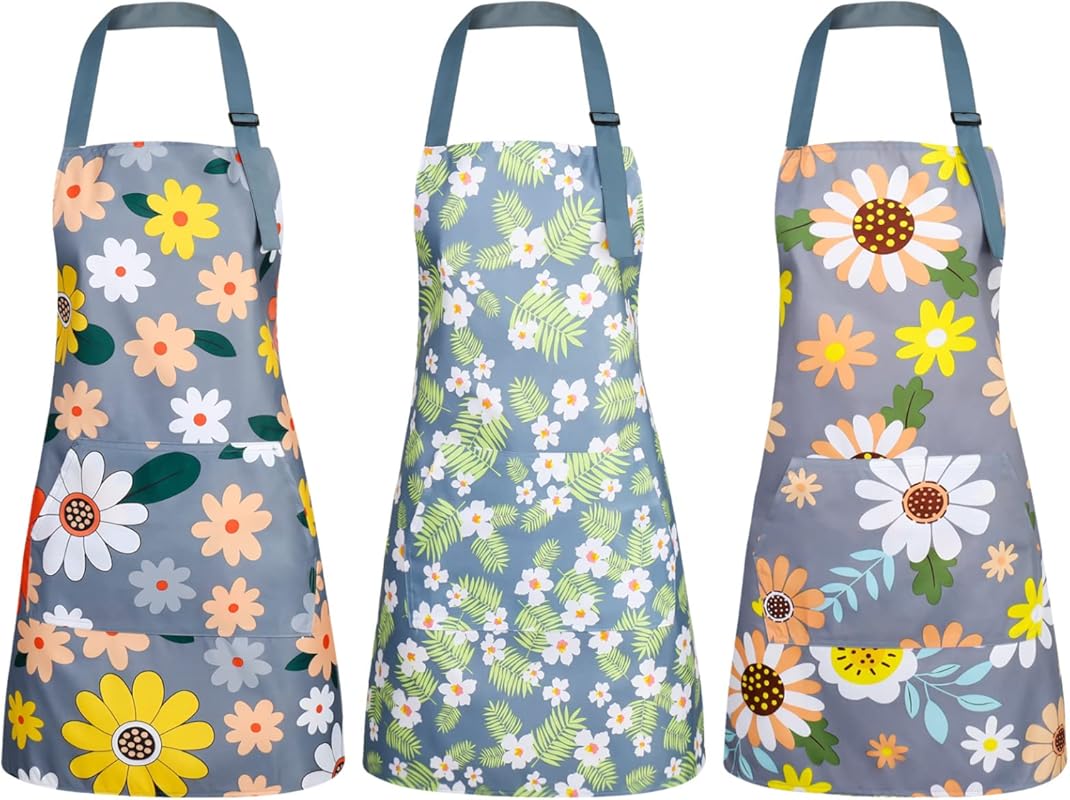 Waterproof Floral Apron with P