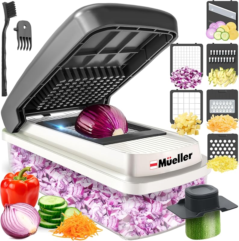 Mueller Vegetable Chopper Mandoline Slicer, Food Veggie Chopper, Chees