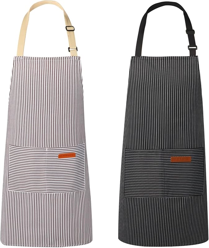 2 Pack Aprons for Women with P